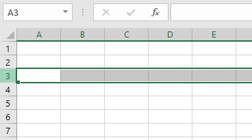 Excel: rij selecteren